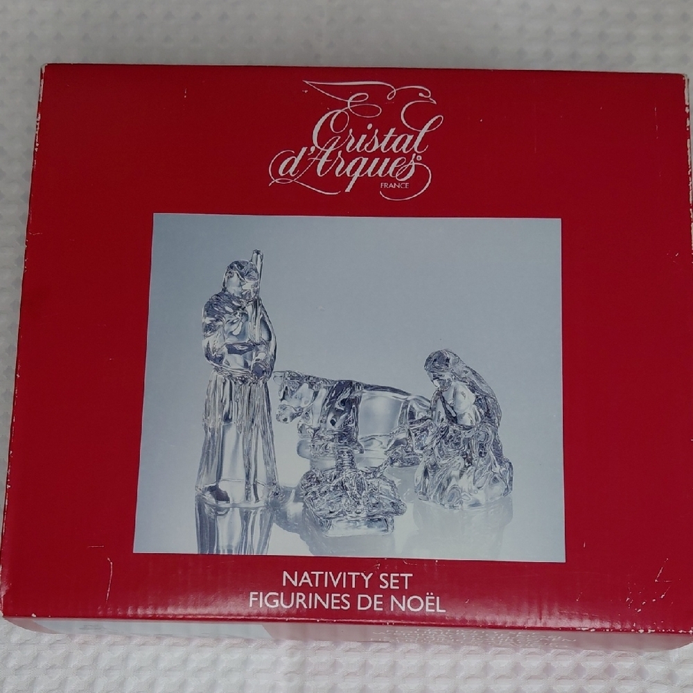 Cristal d'Arques Crystal Nativity Set De Noel - Picture 1 of 11